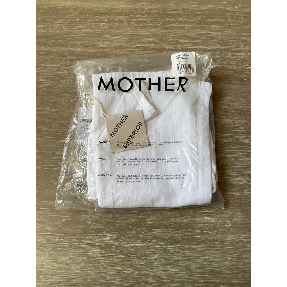Mother The Weekender Jeans White Size 26 New With Tags - Picture 3 of 6